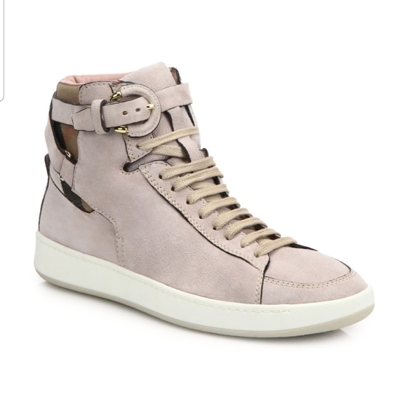 women's burberry high top sneakers